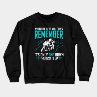 Motorbike Rider Motorcycle Biker Motorcyclist Gift Crewneck Sweatshirt